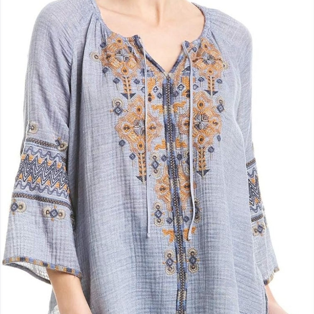 Johnny Was Amika peasant blouse
